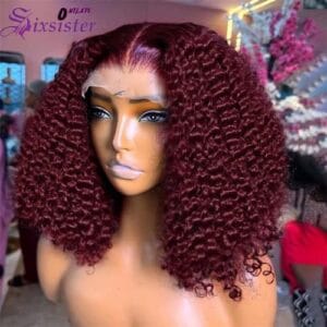 Pure luxury three tone Super double drawn raw pixie curl paired with Frontal wigs